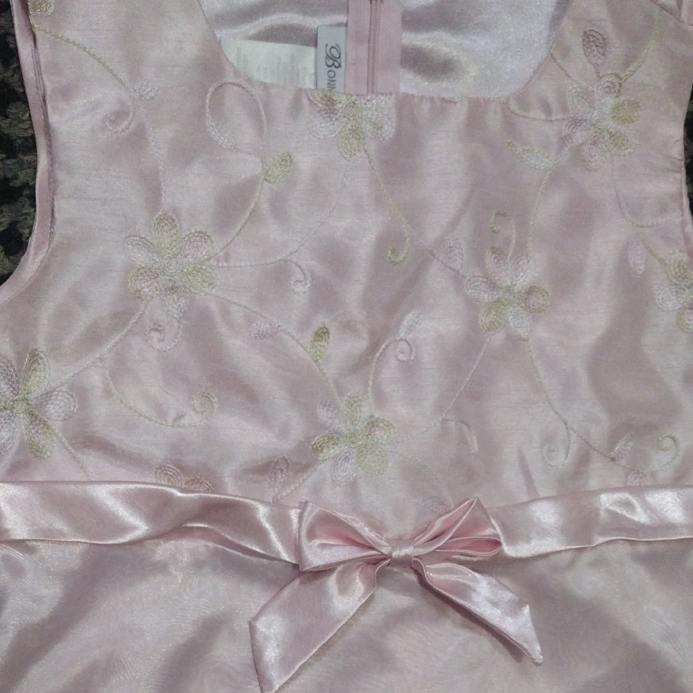 Bonnie Jean Cream Sleeveless Babydoll Dress for Weddings - Picture 2 of 4